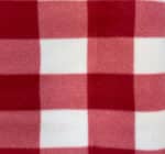 Set of 2 white/red check picnic blankets - Image 2