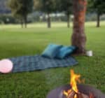 Set 2 coperte pic-nic tartan blu/verde - immagine 3