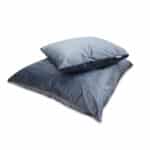 Set 2 cuscini in velluto grigio