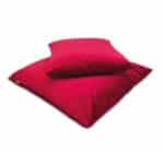 Set 2 cuscini in velluto rosso