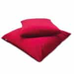 Set 2 cuscini in velluto rosso