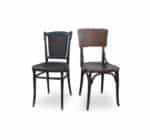 Set of 2 Vintage dark wood chairs