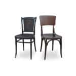 Set 2 sedie Vintage legno scuro