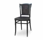 Set of 2 Vintage dark wood chairs - Image 2