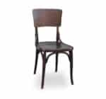 Set of 2 Vintage dark wood chairs - Image 3