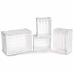 Set of 4 wooden crates