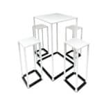 White Sky set with table and stools
