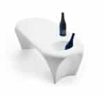 Tavolo Astra bianco con spumantiera - immagine 2