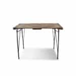 Vintage metal and wood table