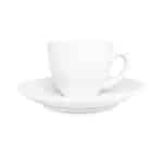 Tazzina espresso con piattino bianco