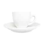 Tazzina espresso con piattino bianco