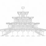 4-tier Champagne glass tower