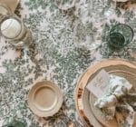 Green Epoque tablecloth 330x330 cm - Image 2
