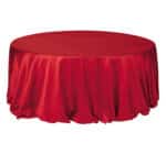 Tovaglia raso rosso 330x330 cm - immagine 2