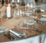 Satin pearl grey napkin 50x50 cm - Image 3
