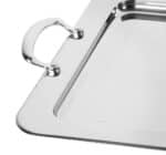 Vassoio rettangolare in inox 57x43 - immagine 2