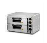 Electric 2-deck pizza oven