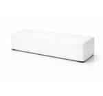 Pouf Smart rettangolare bianco 115x38