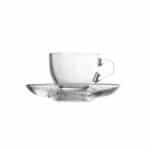 Tazzina espresso vetro con piattino