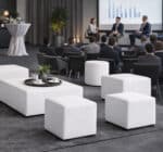 Pouf Smart quadrato bianco 38x38 - immagine 3