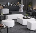 Pouf Smart tondo bianco &Oslash;76 - immagine 2