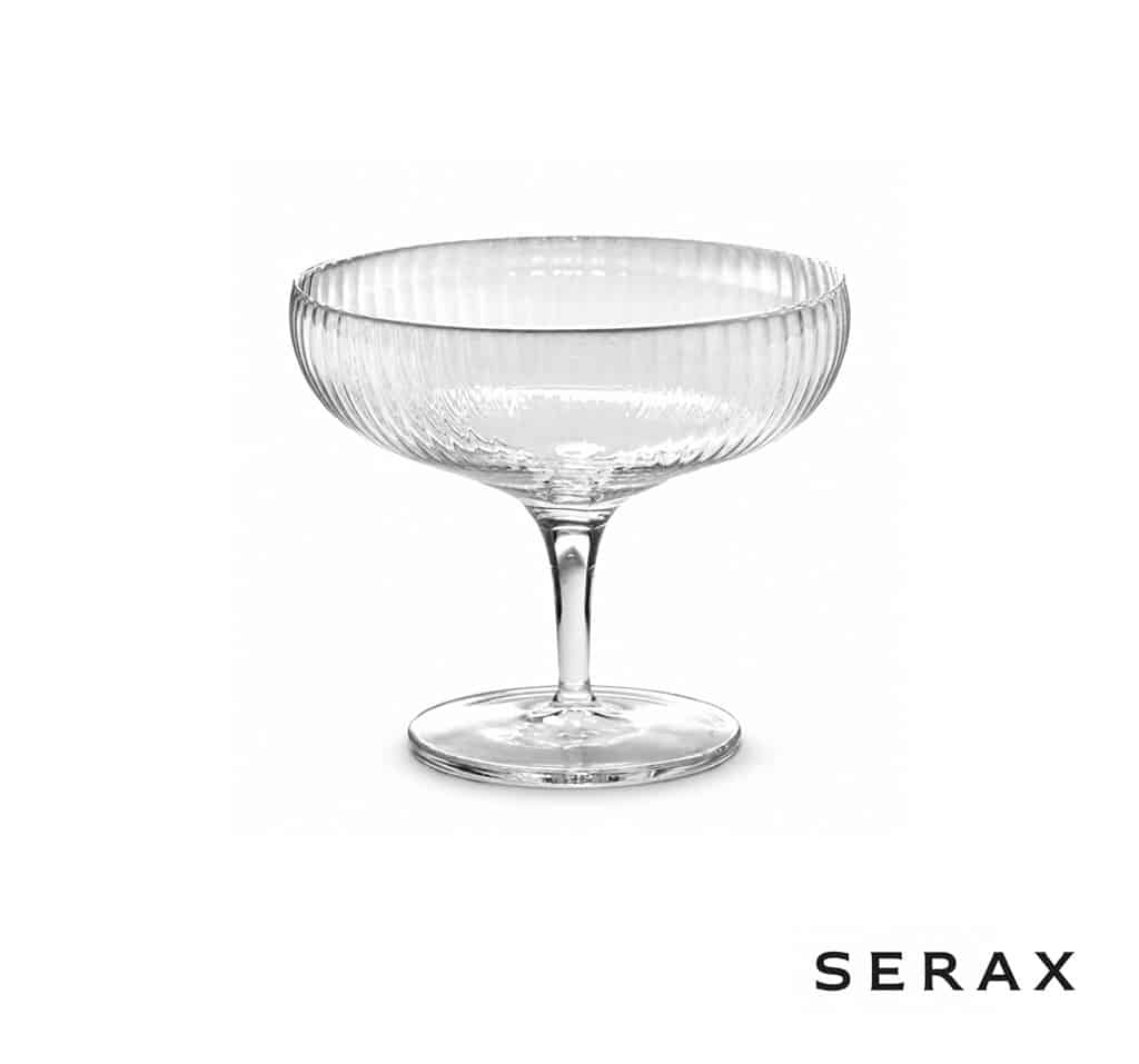 Coppa Champagne Serax vetro rigato 15 cl-1 Coppa Champagne Serax vetro rigato 15 cl - immagine 1